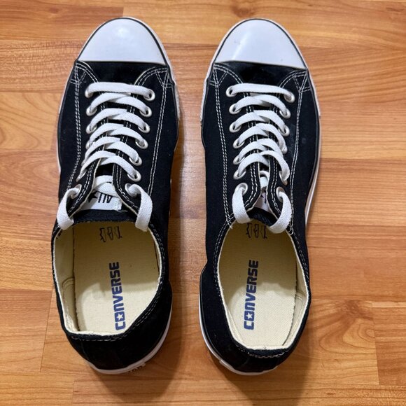 Converse All Star Unisex Black White Sanitized Canvas Sneakers Mens 11 Womens 13 - Picture 7 of 12